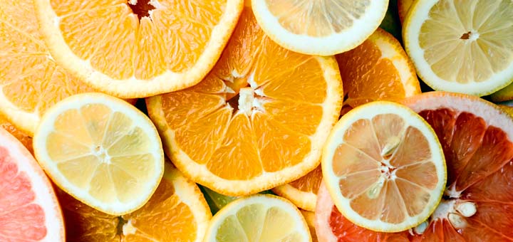 Citrus fruits are a good source of Vitamin C, being essential for iron absorption.