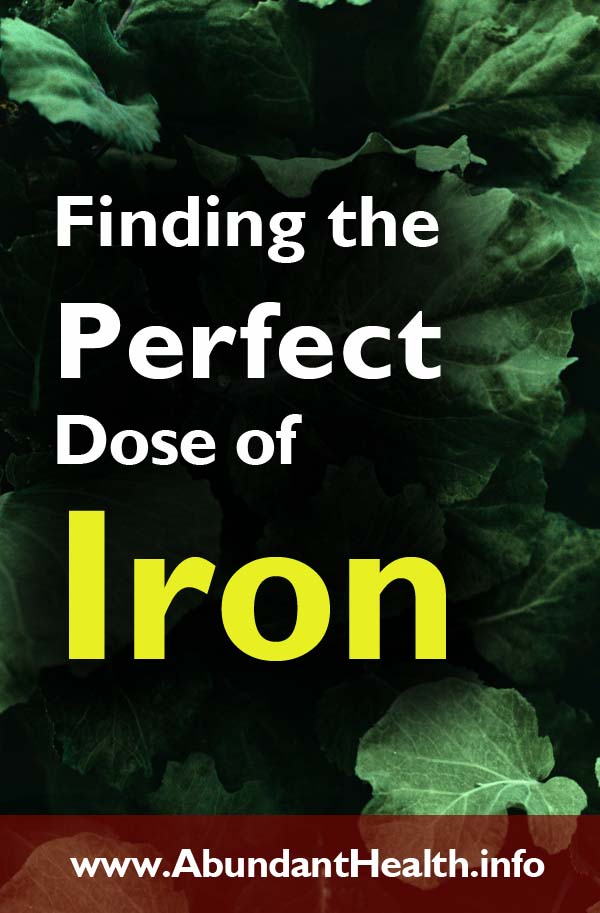 Finding the Perfect Dose of Iron