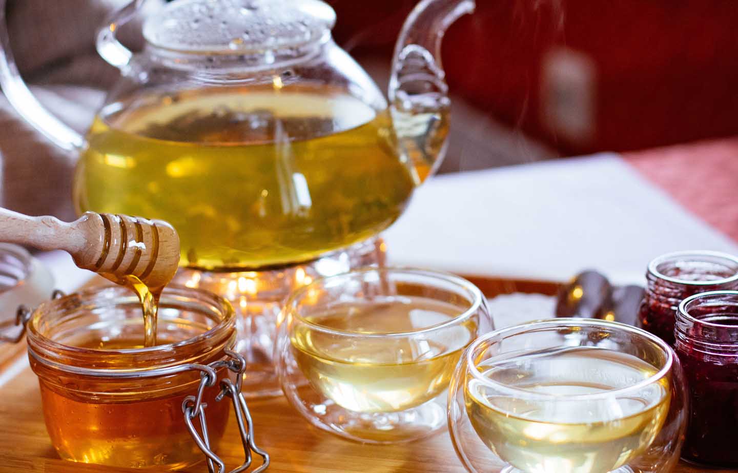 Tea sweetened with honey - Photo by Valeria Boltneva from Pexels