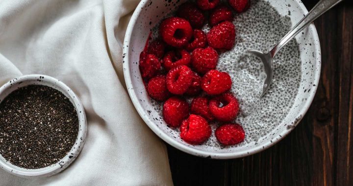 Hydrated chia seeds