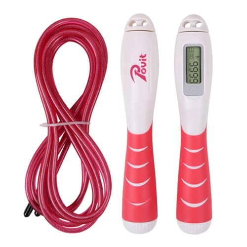 Skip Rope Steel Wire Rope Adjustable Sports Rope with Counter Touch Display Screen Intelligent Screen Exercise Rope 9.84ft