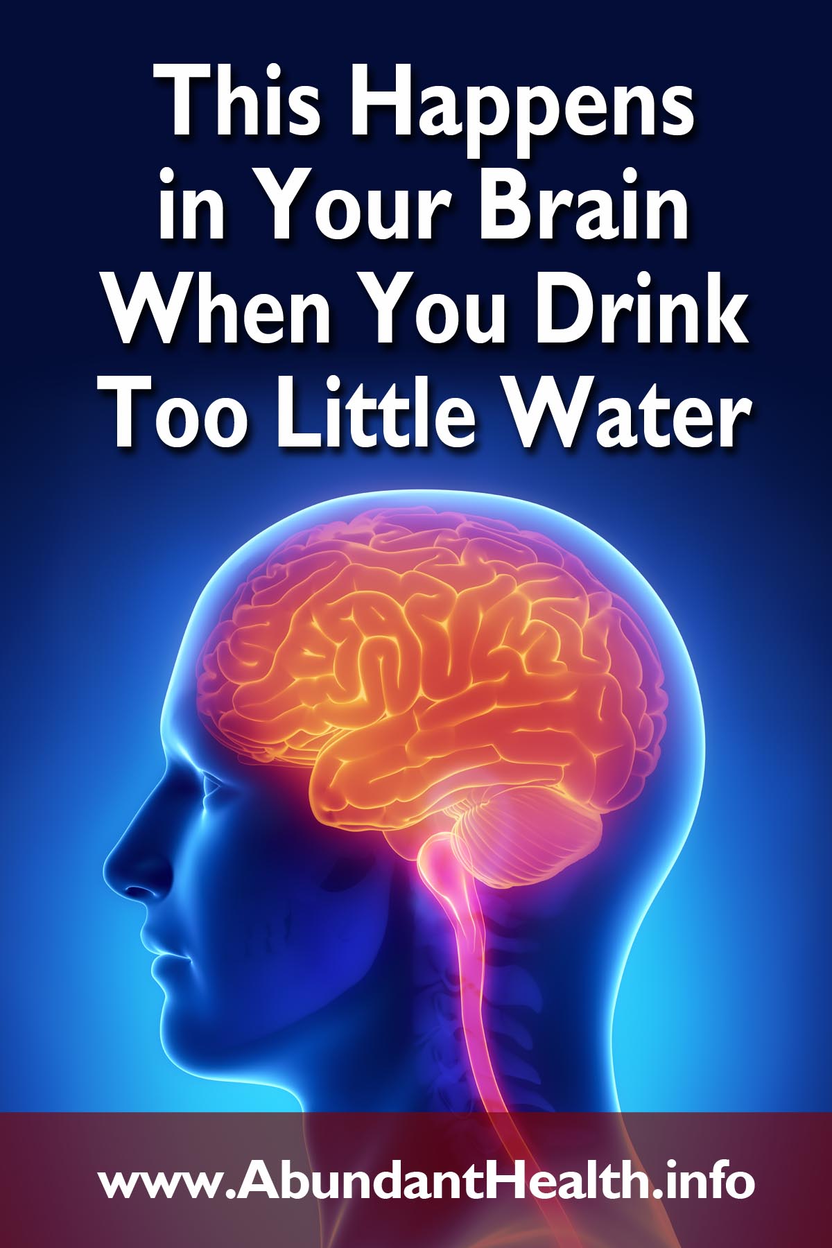 This Happens in Your Brain When You Drink Too Little Water