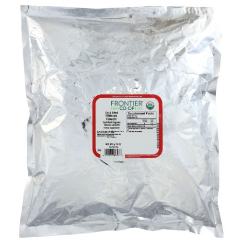 Organic Hibiscus Flower Cut and Sifted 16 Oz by Frontier