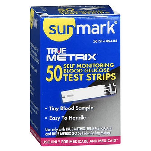 True Metrix Glucose Test Strip Hri 50 Each by Sunmark