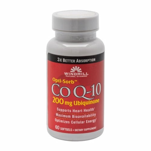 Opti-Sorb CoQ 10 Ubiquinol 60 Softgels by Windmill Health Products