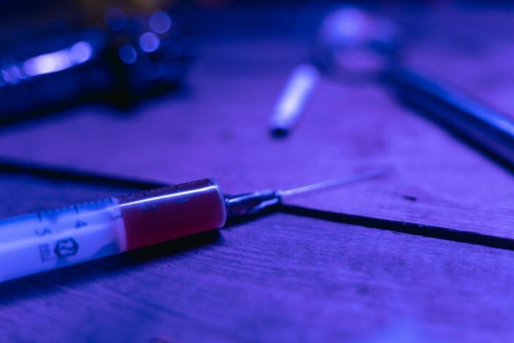An injection for drug use