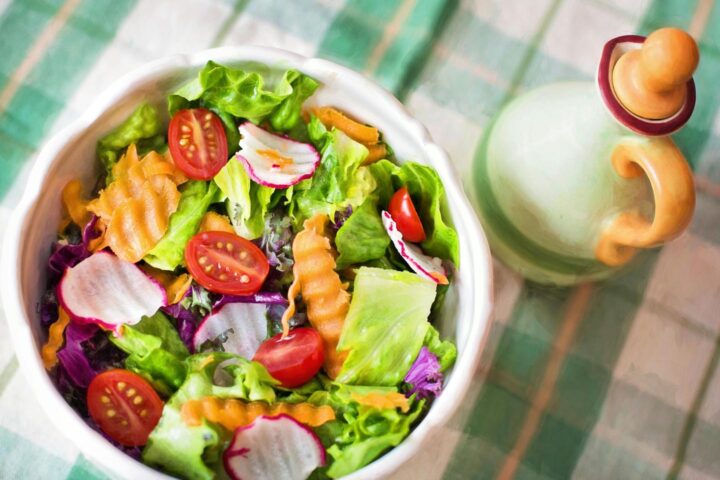 A bowl of mixed salad