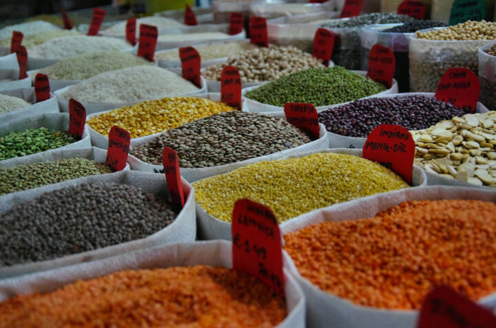 A variety of beans on the market