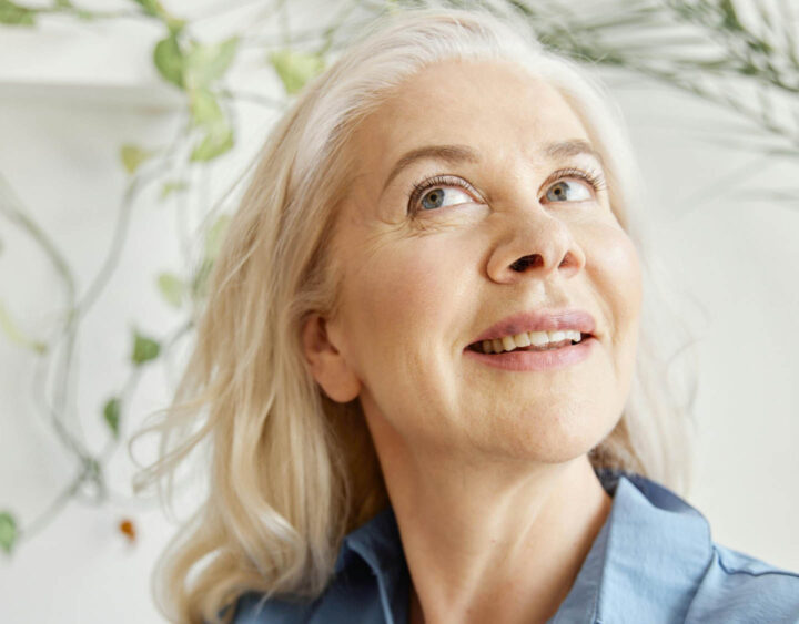 A woman observing to pick up some hidden cues with her intuition